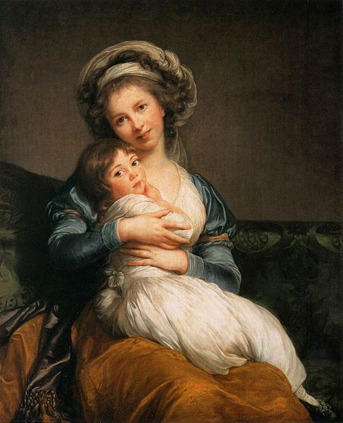 eisabeth Vige-Lebrun self-portrait with Her Daughter